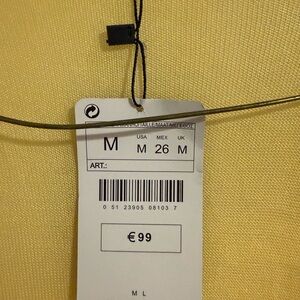 Zara Yellow Knit Top